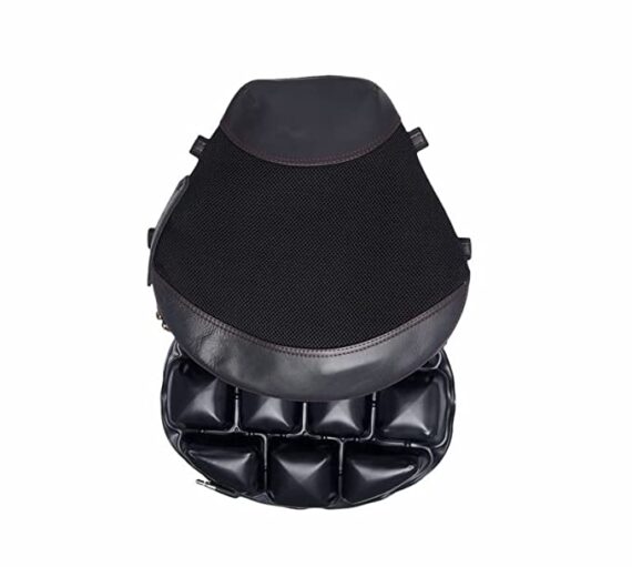 FEGO Float - Air Suspension Seat Black Leather Cushion Seat with Air Suspension Technology