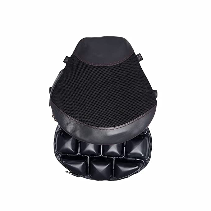 FEGO Float - Air Suspension Seat Black Leather Cushion Seat with Air Suspension Technology