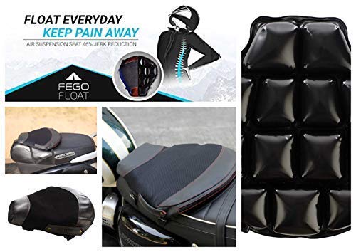 FEGO Float - Air Suspension Seat Black Leather Cushion Seat with Air Suspension Technology
