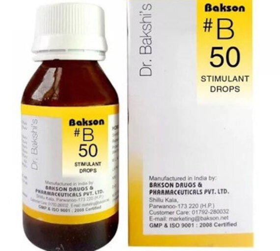 Bakson B50 (Stimulant Drops) for Hypotension
